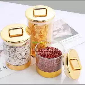 3 Pcs set Acrylic canister..        (የጥራጥሬ ማስቀመጫ) in Ethiopia